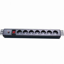 Denmark Plug with 7 Sockets 7-Way PDU